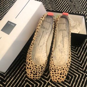 Dolce Vita Ozzie Leopard calf hair flats